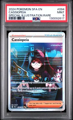 2024 POKEMON SFA EN-SHROUDED FABLE SPECIAL ILLUSTRATION RARE CASSIOPEIA PSA 9 - Image 1
