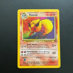 Flareon 3/64 Jungle Set Holo Rare Pokemon WOTC - Image 1