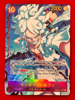 One Piece Card Game TCG OP05-119 SEC Monkey D Luffy Bandai Japan Anime Prism - Image 1