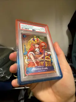 2024 One Piece EN Convention Exclusive Foil #043 Monkey D. Luffy PSA 10 GEM MINT - Image 4