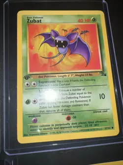 VTG. 1st Edition Pokemon Cards-6 Cards-zubat, Electrode, Mr. Mime, Psyduck, Krab - Image 5