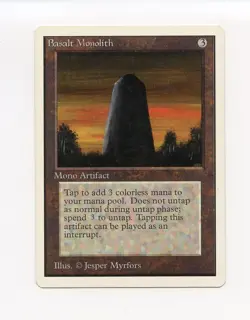 Basalt Monolith Unlimited MP Magic the Gathering - Image 1