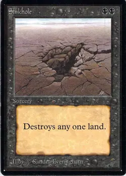 MTG - Sinkhole - Beta Edition (unplayed, near mint) - Image 1