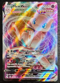 2021 Pokemon SWSH Fusion Strike Mew VMAX #114/264 - Image 1