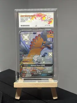 Pokemon TCG - Ho-Oh GX SV50/SV94 - Hidden Fates - Shiny Vault - Graded - ACE 10 - Image 1