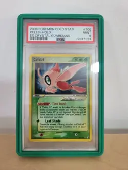 2006 Pokemon Gold Star Celebi Holo PSA 9 Ex Crystal Guardians - Image 1