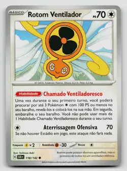Fan Rotom 118/142 Stellar Crown 2024 Regular Portuguese - Image 1