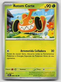 Mow Rotom 8/142 Stellar Crown 2024 Regular Portuguese - Image 1