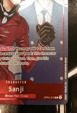 Sanji - OP01-013 (Alternate Art) OP01-013 One Piece Promotion Cards Foil - Image 5
