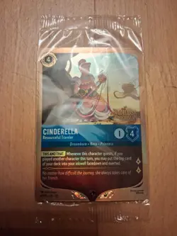 Disney Lorcana Cinderella - Resourceful Traveler New sealed unopened 47/P3 promo - Image 2