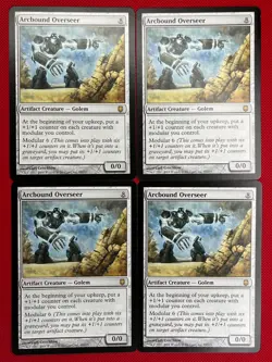 MTG 4X Arcbound Overseer X4 Darksteel Magic - (3X LP/NM & 1X HP) - Image 1