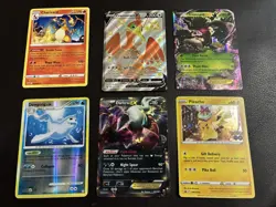 Pokemon 6 Card Lot Charizard Darkrai Pikachu - Image 1