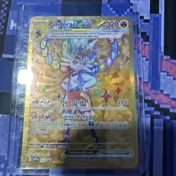Pokemon - Cinderace ex SVP 163 Gold Full Art Terapagos UPC Promo Card Exclusive - Image 1