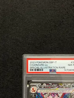 Charizard PSA 8 ex 223/197 Ossidiana Infuocata - ITA Mint Pokemon Card SAR - Image 2
