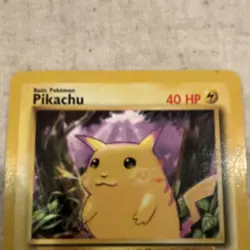 Pokemon TCG Pikachu 58/102 Regular Common English 1999 40 HP Card - Image 2