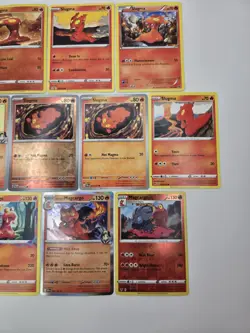 Lot of 10 Slugma Magcargo Various Pokemon Card Lot Reverse Holo Rare Collection - Image 5