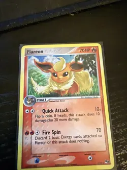 Pokemon TCG 2006 Pop Series 3 Flareon Vaporeon Holo Card Swirl - Image 3
