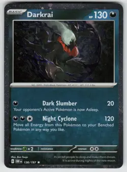 Darkrai (Cosmos Holo) 136/197 Holo Miscellaneous Cards & Products Pokemon NM - Image 1