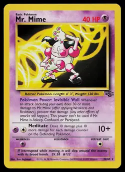 Pokemon Card - Mr. Mime Jungle 22/64 Unlimited Rare - Image 1