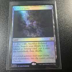MTG Magic FOIL Polluted Delta Modern Horizons 3 NM - Image 1