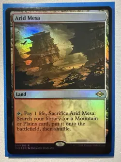 Magic: The Gathering Arid Mesa Modern Horizons 2 Rare Land 244 Foil - Image 1