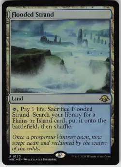 MTG Flooded Strand Foil NM Modern Horizons 3 Magic 220 - Image 1
