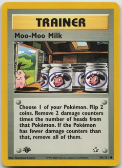 Moo-Moo Milk 101/111 Common Neo Genesis Pokemon 1st Edition Light Played - Image 1