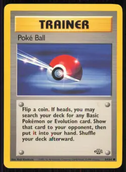 Poke Ball 64/64 Common Jungle Pokemon Unlimited Lightly Played - Image 1