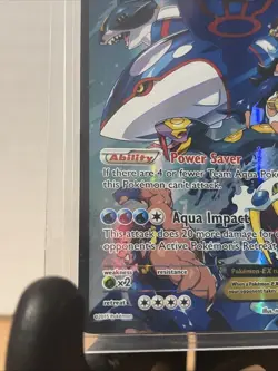 Pokemon Team Aqua's Kyogre EX 6/34 XY Double Crisis Full Art LP (In Depth Pics) - Image 4