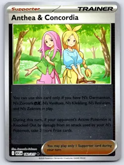 ANTHEA & CONCORDIA 182/217 REVERSE HOLO ME: ASCENDED HEROES POKEMON NEAR MINT - Image 1