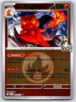 ETHAN'S MAGCARGO 024/217 ENERGY REVERSE HOLO ME: ASCENDED HEROES POKEMON NM - Image 1