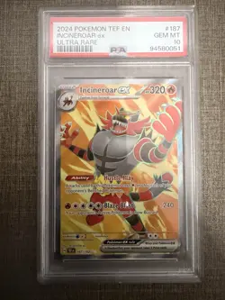 Pokemon Incineroar ex 187/162 SV05: Temporal Forces Ultra Rare Holo 320 HP - Image 1