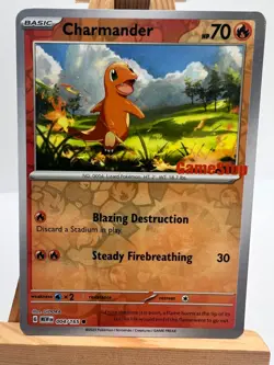 Pokemon TCG - S&V 151 - 004/165 - Charmander - Gamestop Stamped Promo - NM/M - Image 1