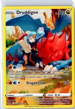 Druddigon TG09/TG30 Holo Silver Tempest Trainer Gallery Pokemon NM - Image 1
