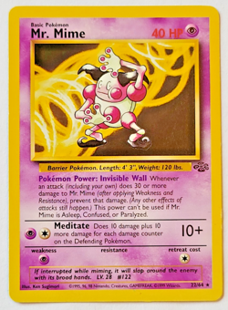 Pokemon TCG: Mr. Mime Jungle #22/64 LP - Image 1