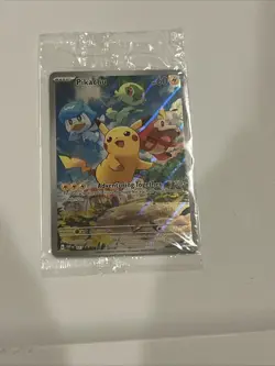 Pikachu 027 Sv: Scarlet & Violet Holo SEALED PROMO Pokemon Card - Image 1