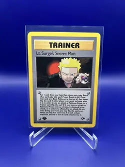 Pokemon Lt. Surge's Secret Plan 107/132 1st Edition Gym Challenge Rare English - Image 1