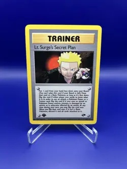 Pokemon Lt. Surge's Secret Plan 107/132 1st Edition Gym Challenge Rare English - Image 2