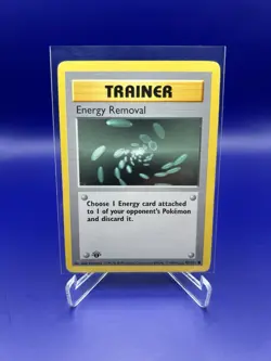 Pokemon TCG Energy Removal Trainer 92/102 Base Set Shadowless 1st Ed English - Image 1