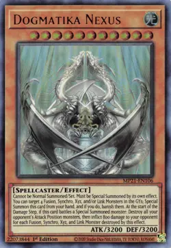 Dogmatika Nexus [MP21-EN106] Ultra Rare Near Mint 1st Edition - Yugioh single - Image 1
