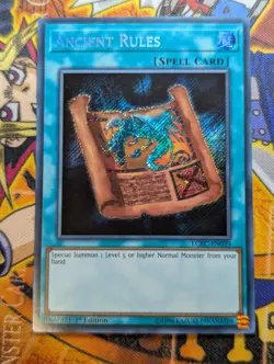 Yugioh Ancient Rules LCKC-EN039 Secret Rare - UNLIMITED - NM/VLP - Image 1
