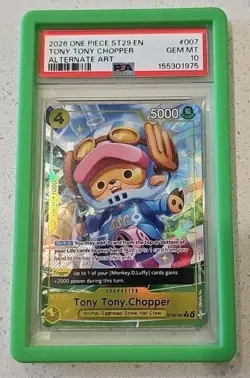 2026 ONE PIECE STARTER DECK ST29-EGGHEAD ALTERNATE ART TONY TONY CHOPPER PSA 10 - Image 1