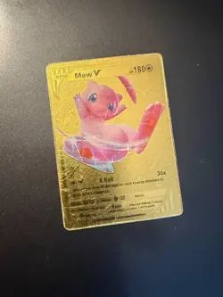 Mew V gold Pokemon card - Image 1
