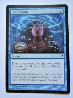 MTG Brainstorm 91/210 Common Conspiracy Light Play!! - Image 1