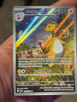Ampharos Illustration Rare 090/086 CRI Chaos Rising Pokemon Card English NM Holo - Image 1