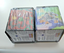 2 2026 Pokemon Stack Tins 3 TCG Booster Packs 2 Sticker Sheets Both Sealed - Image 2
