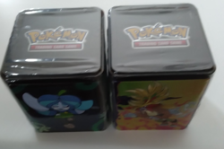2 2026 Pokemon Stack Tins 3 TCG Booster Packs 2 Sticker Sheets Both Sealed - Image 5