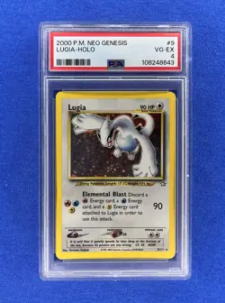 Pokemon Lugia Neo Genesis 9/111 Holo Rare Unlimited 2000 PSA 4 - Image 1