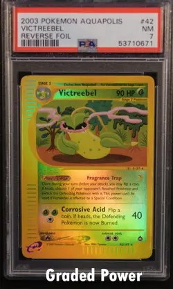 Aquapolis Reverse Holo Victreebel PSA 7 REVERSE HOLO (0671) 42/147 Pokemon - Image 1