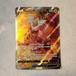Pokemon Rotom V Ultra Rare Holo Full Art Alt 177/196 Lost Origin 190 HP - Image 1
